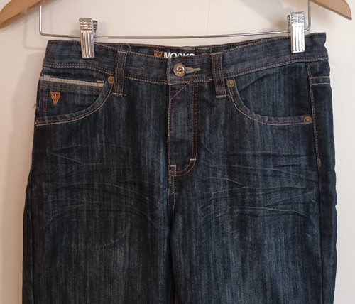 Mooks Teen Denim Straight Leg Jeans Blue Size Slim 12 (Ladies 8) Dark Blue - Picture 2 of 7