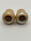 ViNTG Japanese Porcelain Salt/Pepper Shakers Shinzo Glaze Cork Bottomed — photo 4