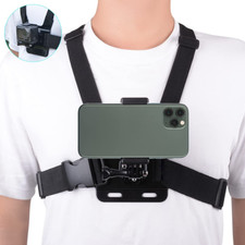 Mobile Phone Chest Mount Strap Holder  Anti-Slide Strap Mount for Phone 360 Degr