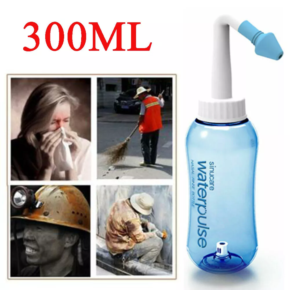 Limpiador Nasal Nasal Botella De Lavado De Nariz 300Ml Irrigador Limpio  Alergias Alivio De Presión Enjuague Neti Pot Limpiador Irrigación Adultos  Niños Herramienta De Lavado De Nariz seitruly HA025390-02