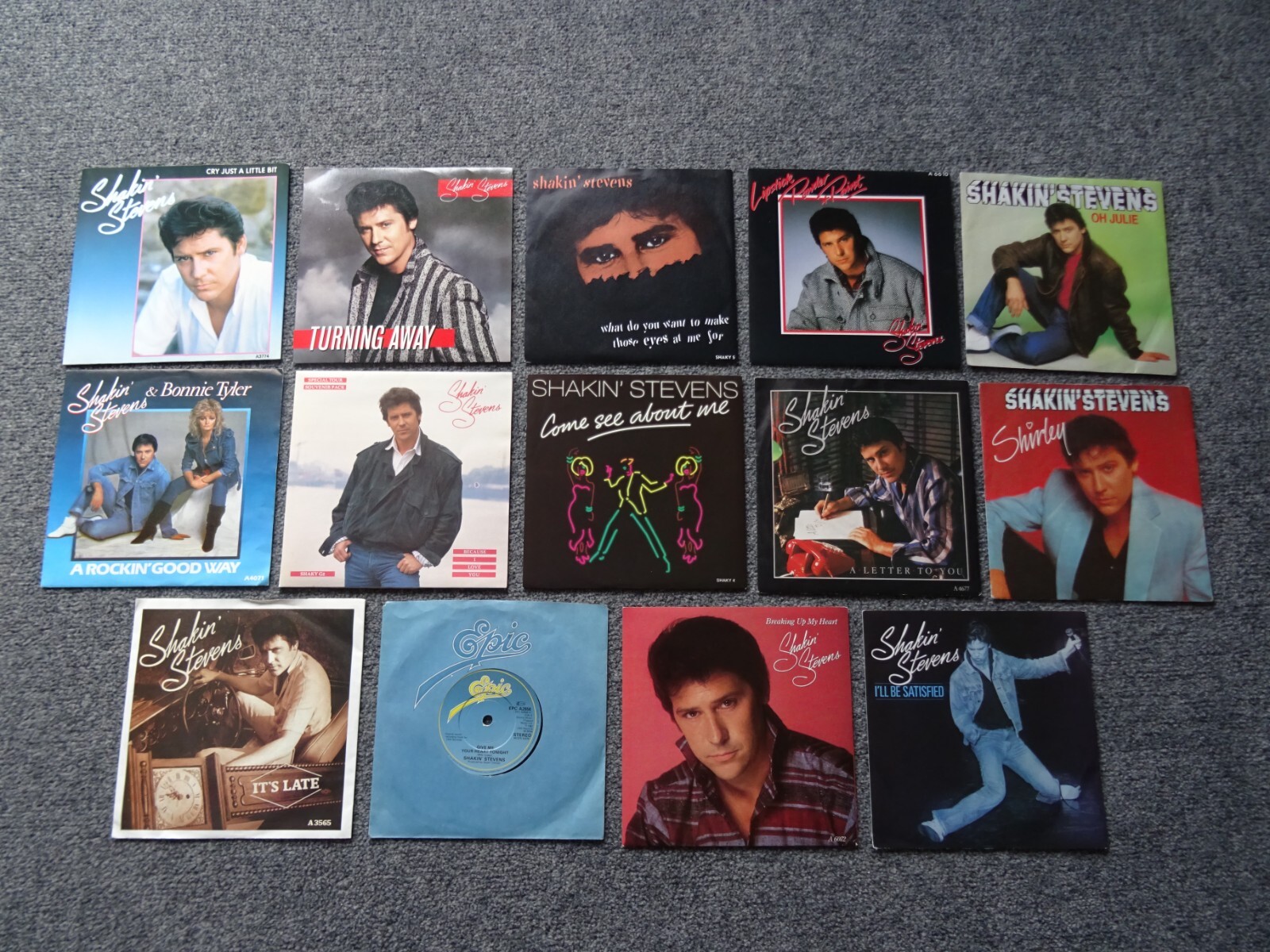 14 x Shakin Stevens 45s 7