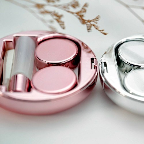 Women Elegant Contact Lens Case Storage Box with Tweezer Solution Bottle Set - Picture 5 of 15