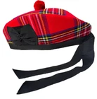 SCOTTISH ROYAL STEWART TARTAN GLENGARRY HAT