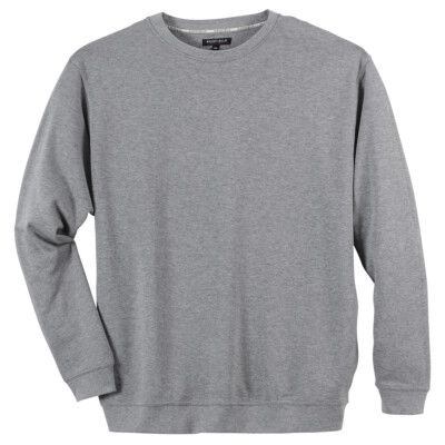 Redfield Sweatshirt hellgrau melange Übergröße bequem, 3XL-8XL, klassisch, NEU