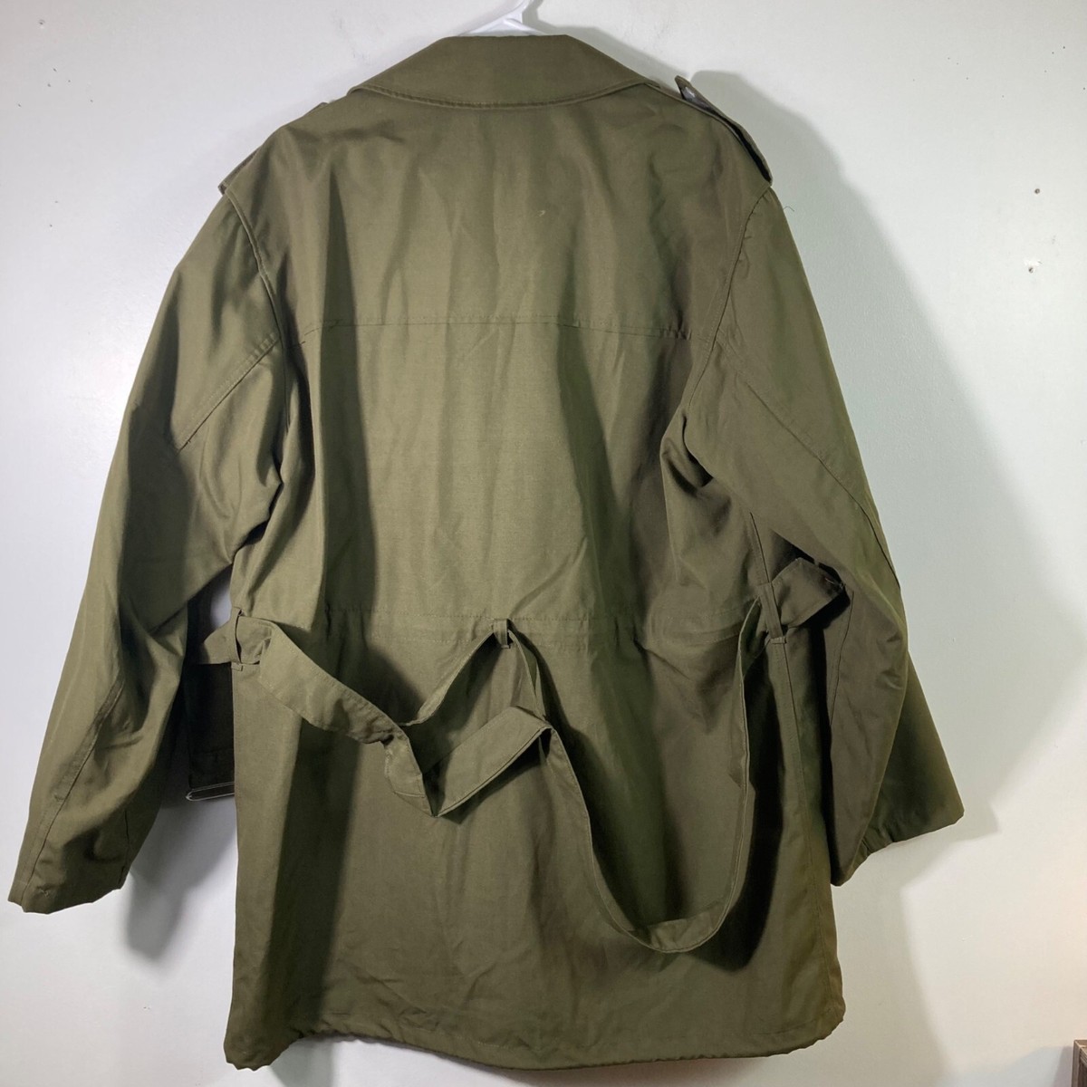 Mens Vintage 90s Military Field Jacket Otavan Trebon Czech Green
