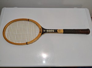 Raquette De Tennis Vintage Bjorn Borg Bancroft - Bois Ancien - Collector En état Correct