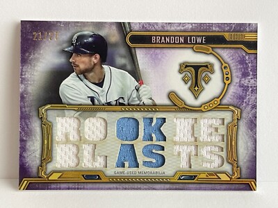 2020 Triple Threads Rookie Blasts Relic Amethyst Brandon Lowe #TTR-BL2 21/27!