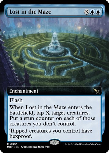MTG. Hedge Maze. Borderless. Murders at Karlov Manor. Pack Fresh