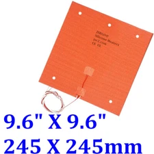 9.6" X 9.6" 245 X 245mm 24V 300W Ultimaker Clone CL260 3D Printer Heatbed Heater