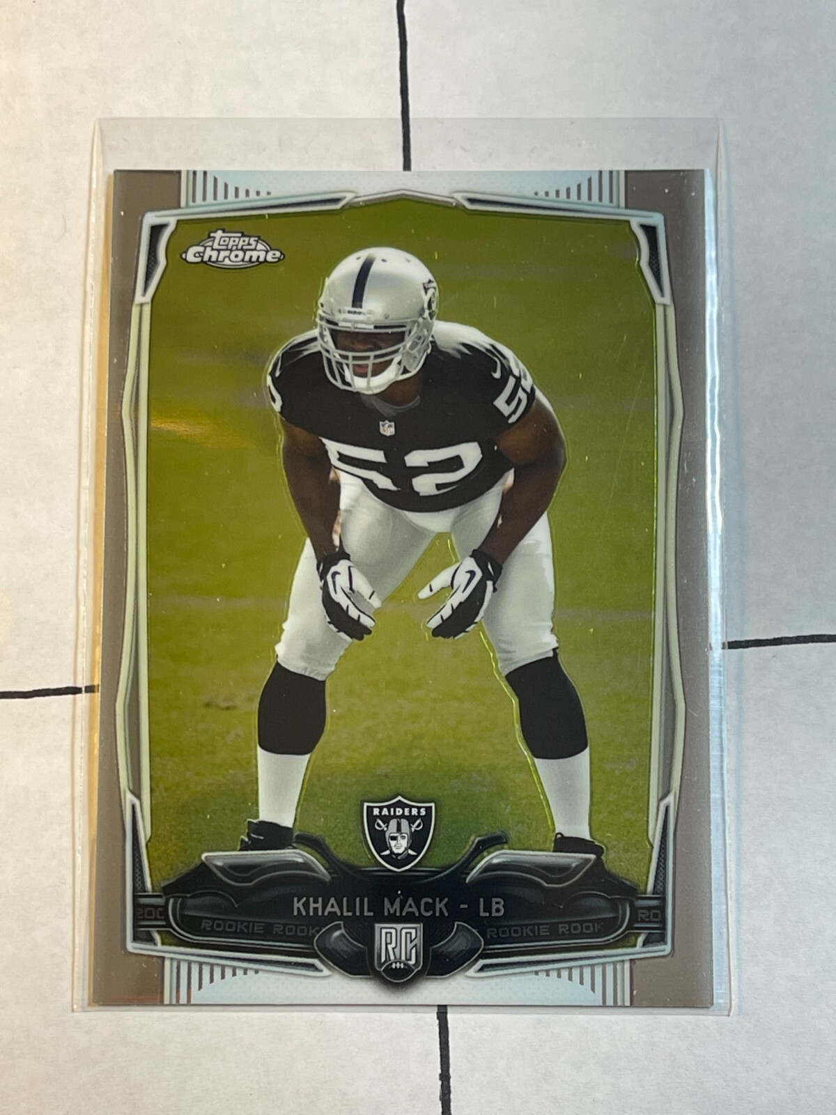 Khalil Mack 2014 Topps Chrome Rookie Card RC #184 Raiders