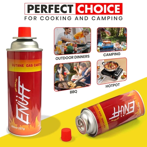 3-Pack Butane Gas Cartridge - 400Ml Each for Camping Stoves & More! - Picture 1 of 3