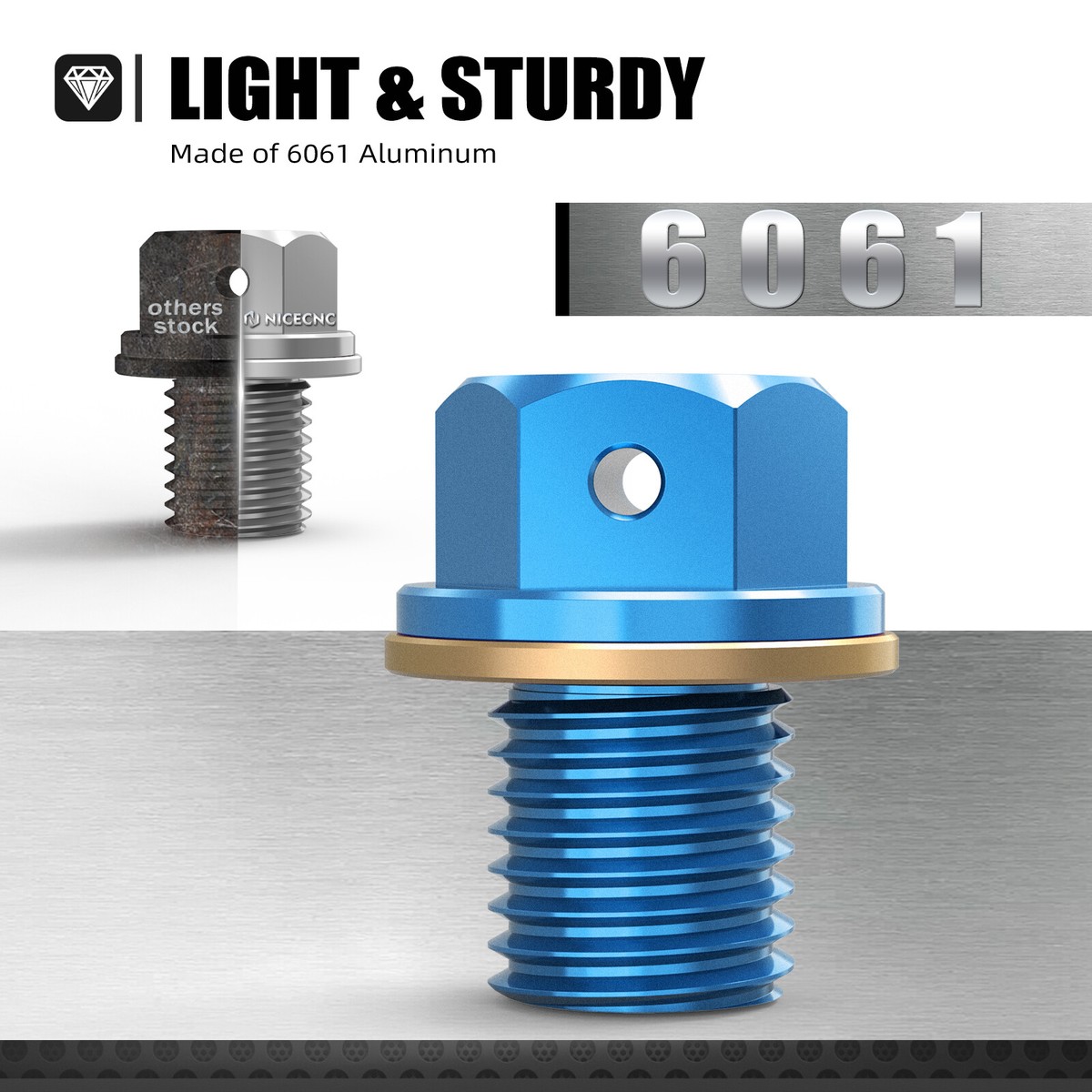 CNC Oil Drain Plug Bolt Washer M12x1.5 For Yamaha WR250R/X XT250X