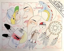 Original Tattoo Flash Sheet, 11x14" hand drawn by Matt Stick 9