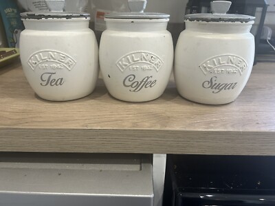 Kilner Jars Grey Ceramic Tea Coffee Sugar Kilner Jar Tea,coffee