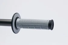 Renthal G154 MX Grips - Dual Compound, Tapered, Half Waffle, Grey/Black