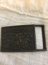 Levi Strauss & Co Vintage Quality San Francisco Made In USA Belt Buckle