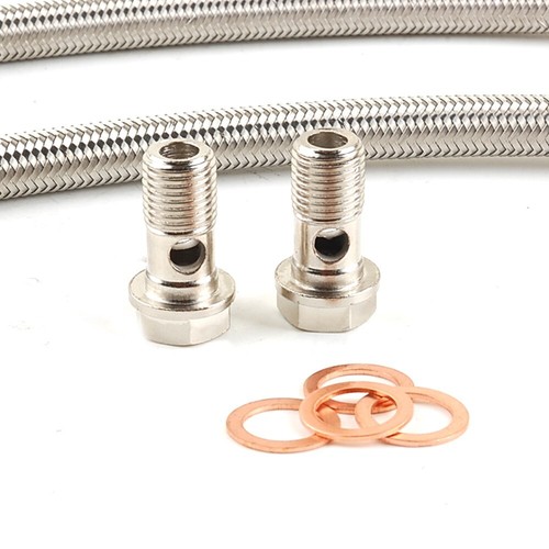 Oil & Water Line Kit w/ Garrett GT28R T25 5 Bolt & MAZDA MIATA MX-5 323 Engine - Picture 6 of 12