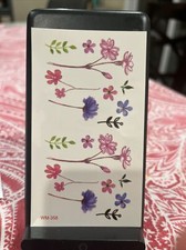Temporary Flowers Tattoos- 4 sheets , Colorful Tattos