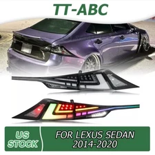 RGB LED Tail Lights w/ Center Light For Lexus IS250 IS300 IS350 IS-F 2014-2020