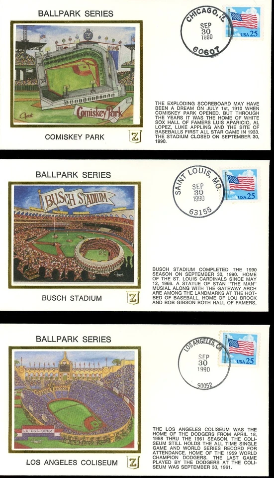 Lote de 29 pelotas de béisbol serie Park FDC Foto 3 de 4