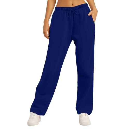 Womens Joggers Tracksuit Bottoms Close Hem Fleece Ladies Trousers Jogging Pants - Picture 3 of 13