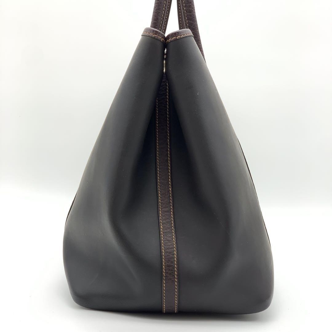 Hermes Garden Party Amazonia Brown Rubber Coated Leather