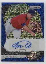 2020 Prizm Rookie Quick Pitch Blue Donut Circle 36/50 Aaron Civale Auto 1j90