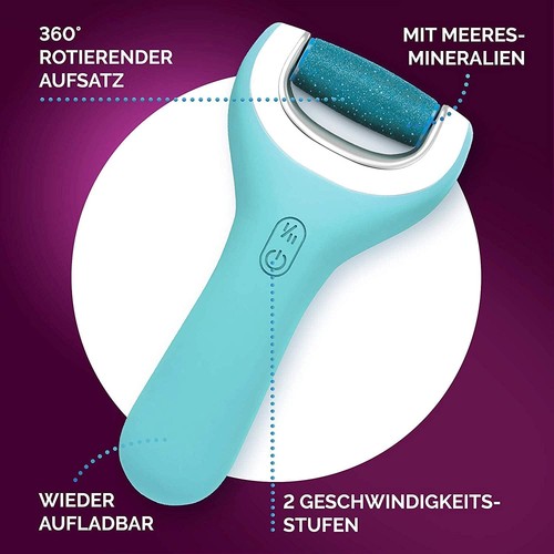 Scholl Velvet Smooth Wet Dry Lima Elettrica per Piedi Blu - Foto 3 di 7
