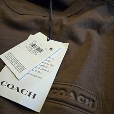 New Coach Men T-shirt Brown 2XL Limited Edition. Authentic