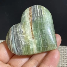 87g Natural crystal gem Caribbean original stone polished heart shape