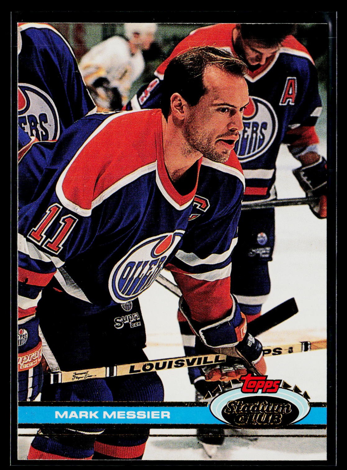 Mark Messier 1991-92 Stadium Club #111 Edmonton Oilers