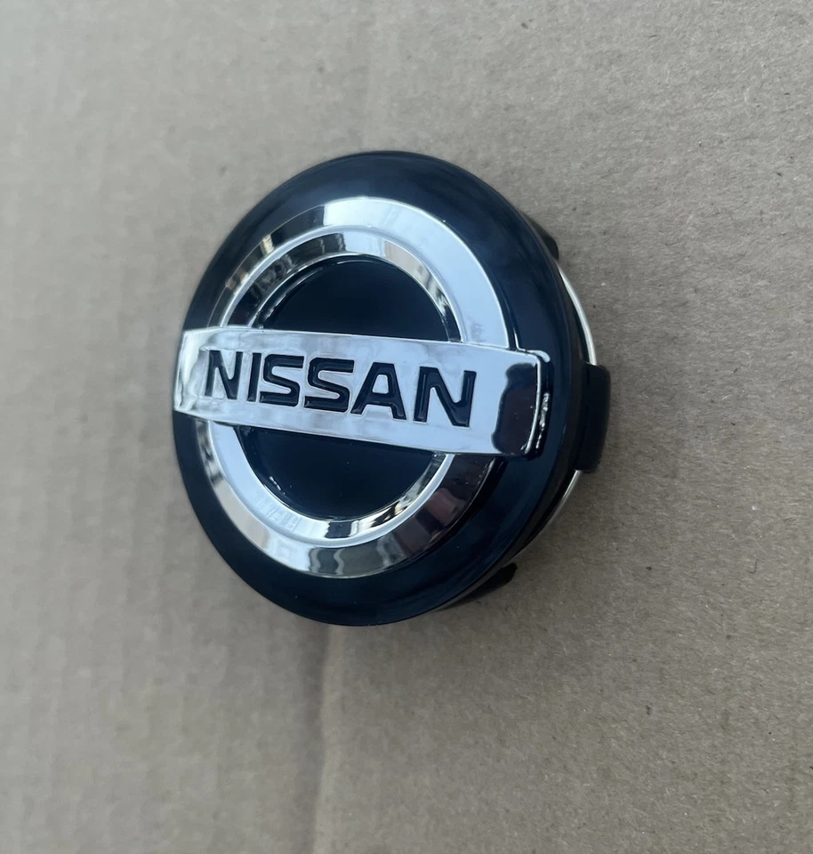 Tampas de cubo central aro roda 1 peça Nissan preto/cromo 59 mm/2,32 polegadas - Imagem 3 de 4