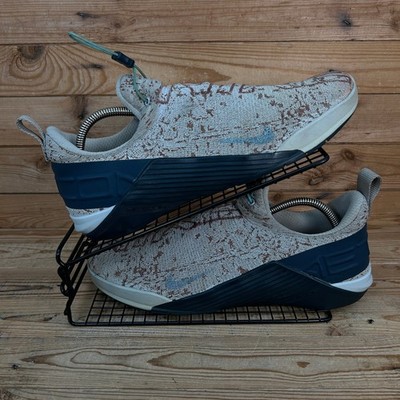 Nike Turnschuhe Herren Größe UK 10,5 React Metcon Beige Slipper Crossfit Hyrox Schuhe