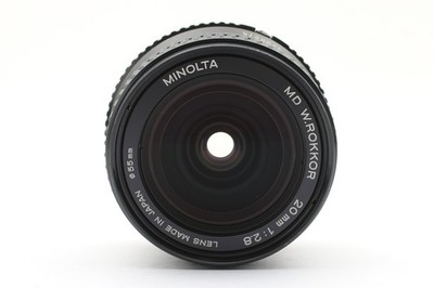 NEARMINT】Minolta MD W.Rokkor 20mm F2.8 Wide Angle MF Lens From