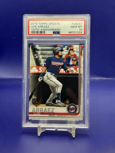 2019 Topps Update US247 Luis Arraez 150th Anniversary Rookie PSA 10 📈 PADRES