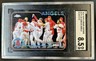 2024 Topps Chrome Sapphire Los Angeles Angels Team Black Refractor #/10 SGC 8.5