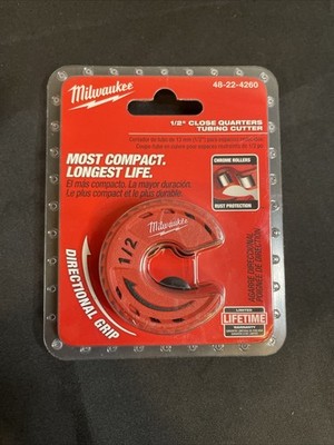 Milwaukee 1/2 in. Close Quarters Tubing Cutter, Model: 48-22-4260