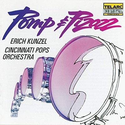 KUNZEL & CINCINNATI ORCHESTRA : POMP & PIZAZZ (CD) DISC + CVR ART - NO CASE - VG