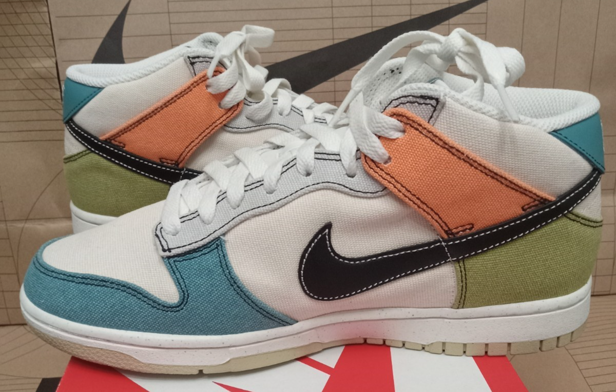 Nike Dunk Mid Pale Ivory Multi-Color Men's Size: 8 DV0830 100 | eBay