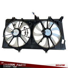 AC Dual Condenser Radiator Cooling Engine Fan 2012-2017 For Toyota Camry 2.5L L4