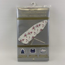 Vtg Better Home Cushioned Ironing Board Cover Pink Floral Roses New Sealed 54”
