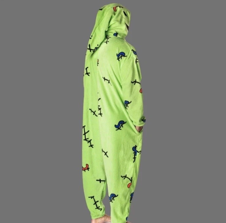 Nightmare Before Christmas Oogie Boogie Cosplay Pajamas Kigurumi Suit Jumper OS - Image 3 of 4