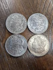 Lot of 4  $1 Morgan Silver Dollars 90% Silver Gorgeous
