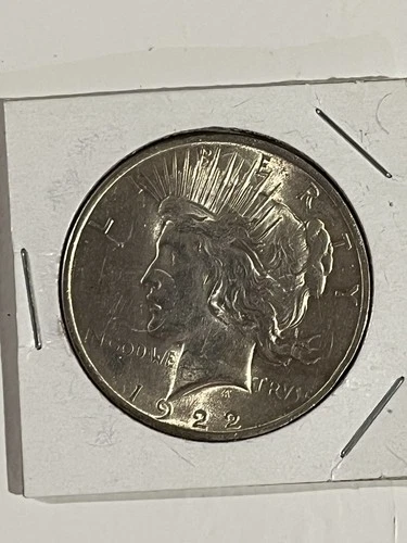 1922 P Silver Peace Dollar $1 US Coin AU