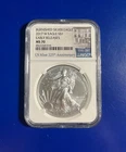 2017-W Burnished American Silver Eagle NGC MS70 US Mint 225th Anniversary Label