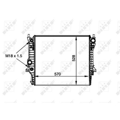   NRF KÜHLER MOTORKÜHLUNG MITTE C2C1448 NEU DE STOCK