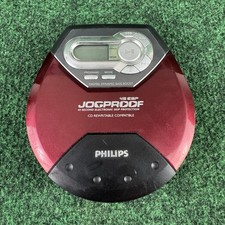 Philips CD Player Jogproof AX5123/17 45 ESP Digital Dynamic Bass Boost Red Works