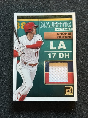 2019 Panini Donruss Majestic Materials #MM-SO Shohei Ohtani Angels