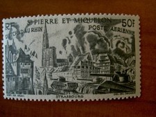 Saint Pierre et miquelon num PA 17 * MH en 1946 Tchad au Rhin