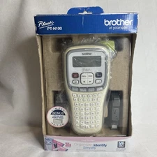 Brother P-Touch PT-H100 Handheld Label Making Printer + 3 Rolls & 6 Batteries
